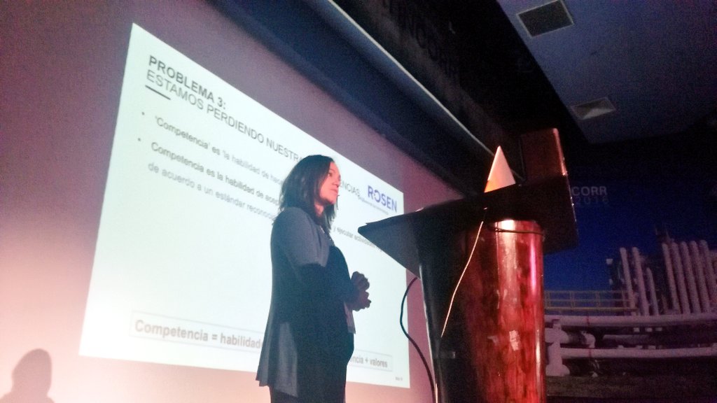 LatinCorr2016's tweet photo. #Almomento Michelle Unger en #Latincorr2016, sobre la formación de las nuevas generaciones de ingenieros especialistas en corrosión. https://t.co/XC3JBm3PDY