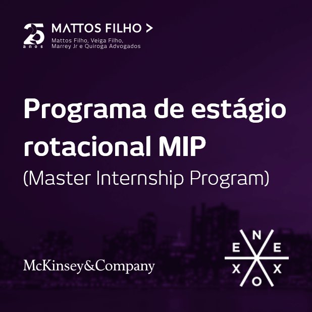 MattosFilho's tweet photo. Participamos do programa de estágio rotacional MIP, em parceria com a @McKinsey e conduzido pela empresa Nexo HW. https://t.co/t1gRPed0LH