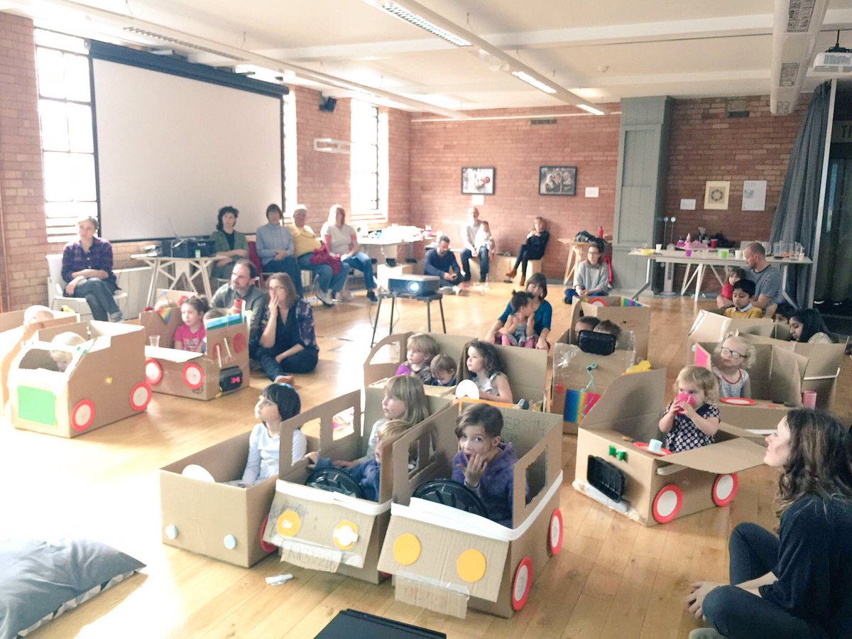 Exciting day @ImpactHubBrum with @Flatpack &amp; @__famalam. A DIY Drive In Cinema.
