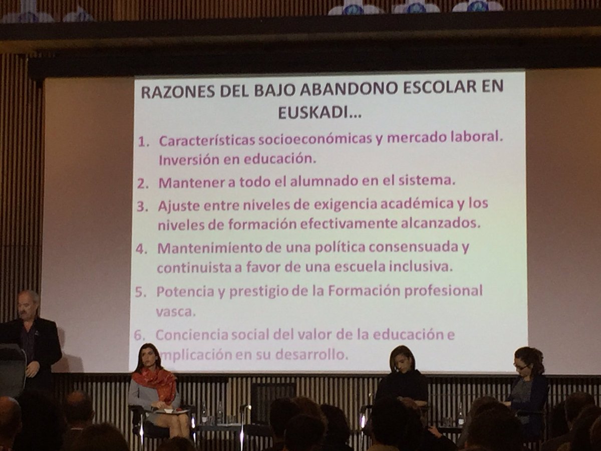 equitatorg's tweet photo. Francisco Luna: Per què el País Basc té una taxa baixa d'#abandonament escolar? https://t.co/6sXk3i8zPD
