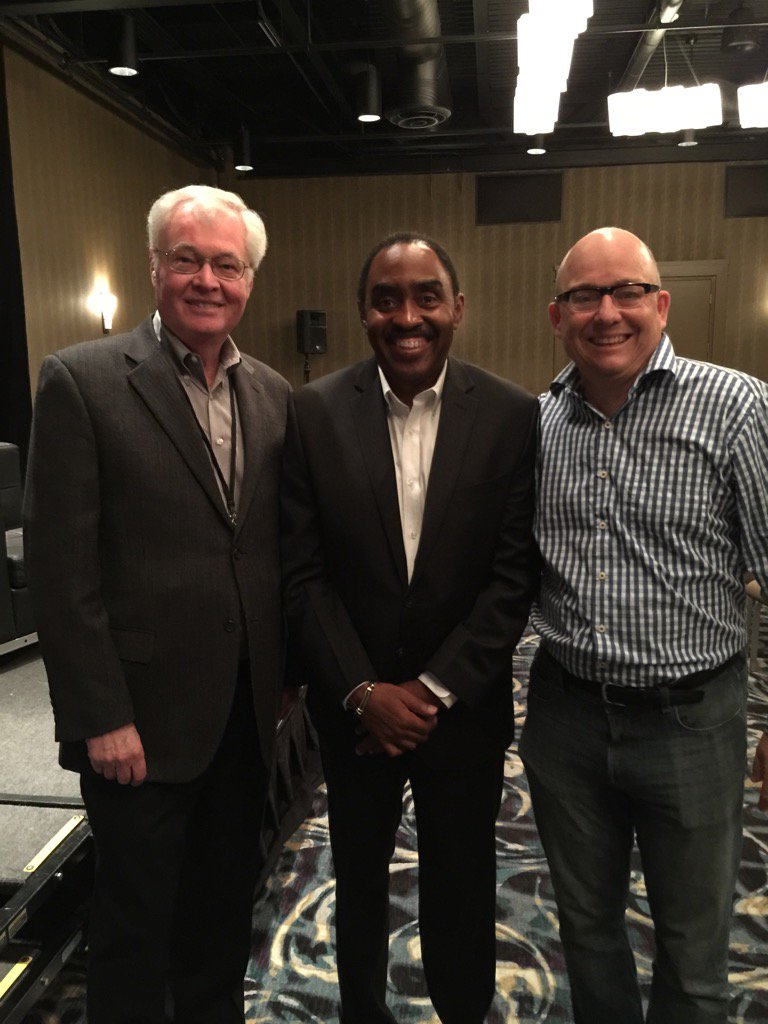 With Emmett Carson of Silicon Valley Foundation &amp; Terry Cooke of Hamilton Foundation. Great discussions in Calgary.