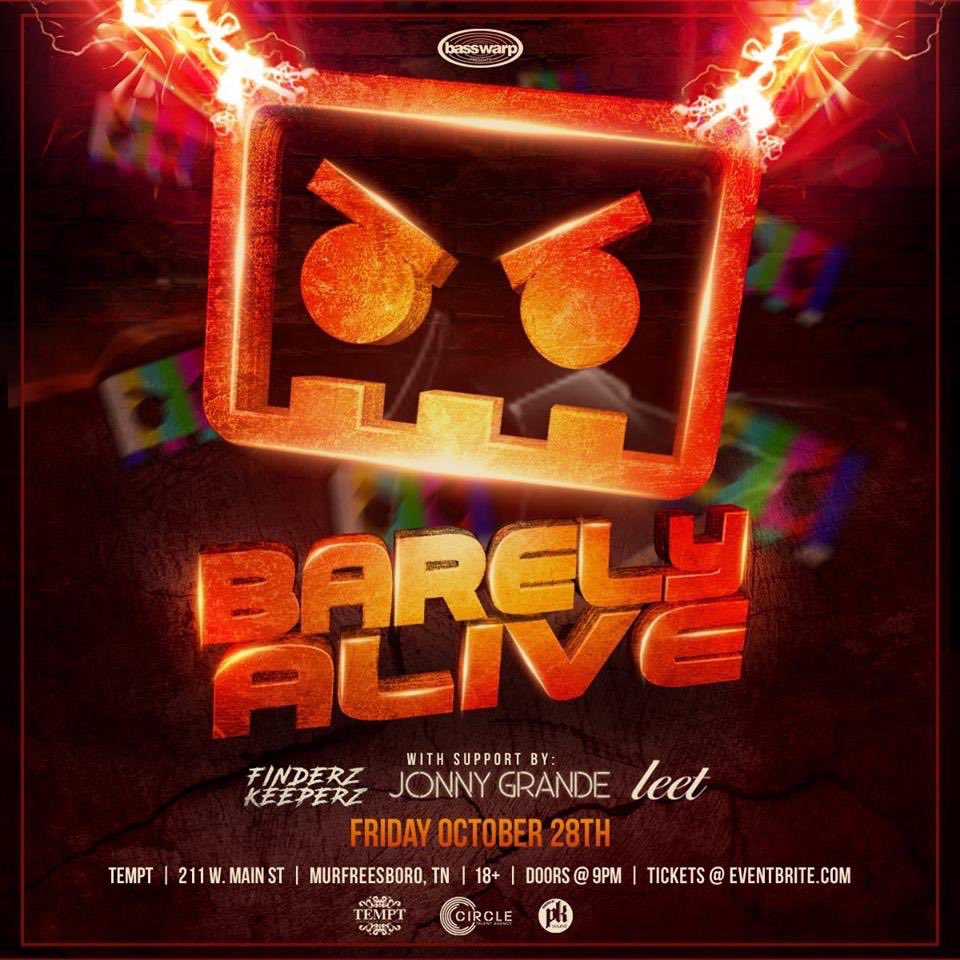 Middle TN Bass Family! This Friday <a href="/BarelyAliveUS/">BARELY ALIVE</a> hits <a href="/TEMPTNightlife/">TEMPT Nightlife</a> Grab tix before it sells out!! See you there!
