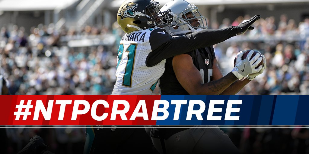 NFL's tweet photo. Still time to Name the Play for Week 7, presented by @NationalPro: https://t.co/nlsc34a2JX #NTPCrabtree #NTPCollins #NTPGreen https://t.co/hq2RHeGfIe