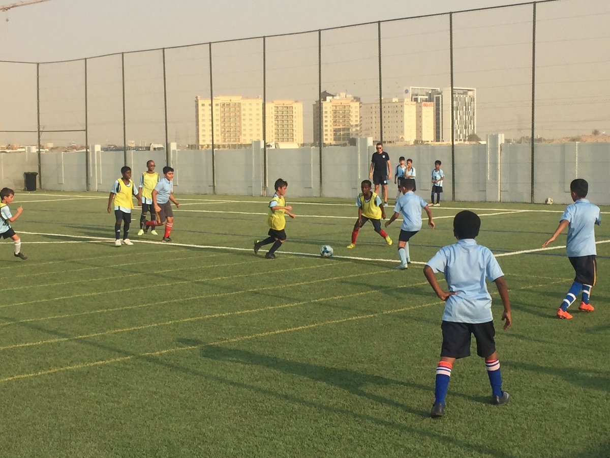 Michael Aubrey controlling the game for the U10 Football team in a 2-2 draw against Capital School.
