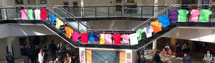 An amazing sight to see, so many tshirt decorated for #TheClotheslineProject thanks so much <a href="/BryantZetas/">Bryant Zetas</a> for the opportunity to help out!