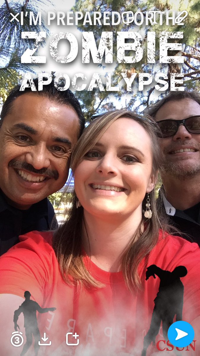 MsJennyNovak's tweet photo. We had an amazing time at yesterday's zombie apocalypse event! Glad some of my EM pals were able to come check it out #smem #preparecsun https://t.co/VCrssVS0QX