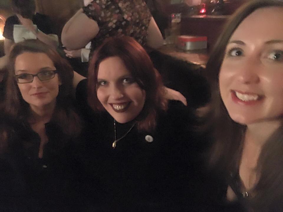 WorkerBeesMcr's tweet photo. Our 3 brilliant performers @ErinBlairWrites @AdeleNDouglas @FGilbertWriter. Well done Bees! 🐝🐝🐝 #thatswhatshesaid #forbookssake https://t.co/N85YcjWnZr
