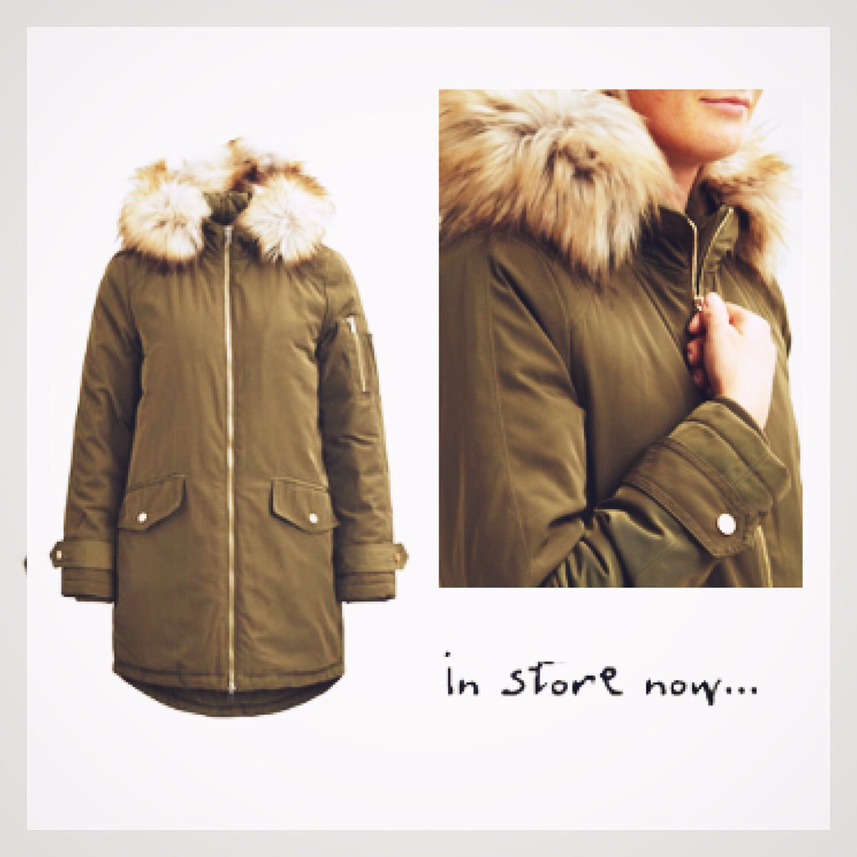 Winter is coming - time to wrap up - this #Vila #parka is in store now 👌🏼#SundayBest