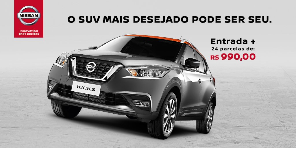 Nissan Kicks, o SUV mais atrevido que você já conheceu agora pode ser seu! 
Acesse:  goo.gl/3hXvg7