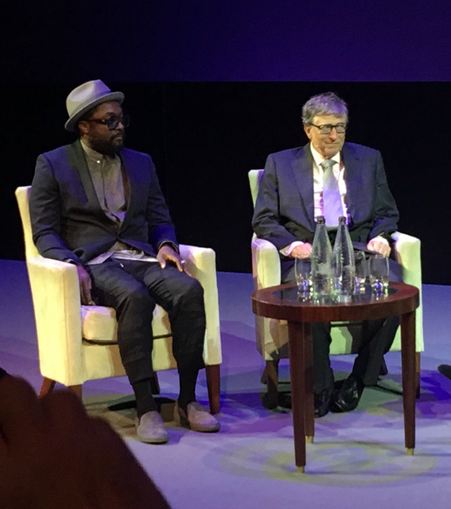 davidscheinmann's tweet photo. @iamwill @BillGates  talking now about the future. Time to protect our #idataty . Don't give it away it's valuable. https://t.co/zQ2RbZXovz