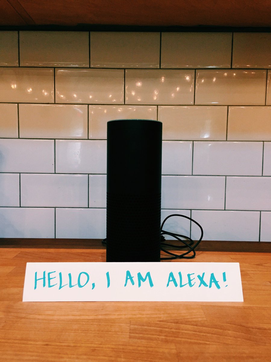angelayala's tweet photo. @redpepper + @amazon Alexa!! Love at first sight! Endless Possibilities right @mcreed? https://t.co/W7IF1b8Qjn
