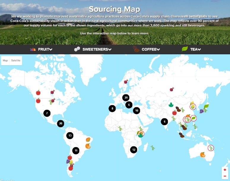 Beatriz Perez on X: What @CocaColaCo New Sourcing Map Means for