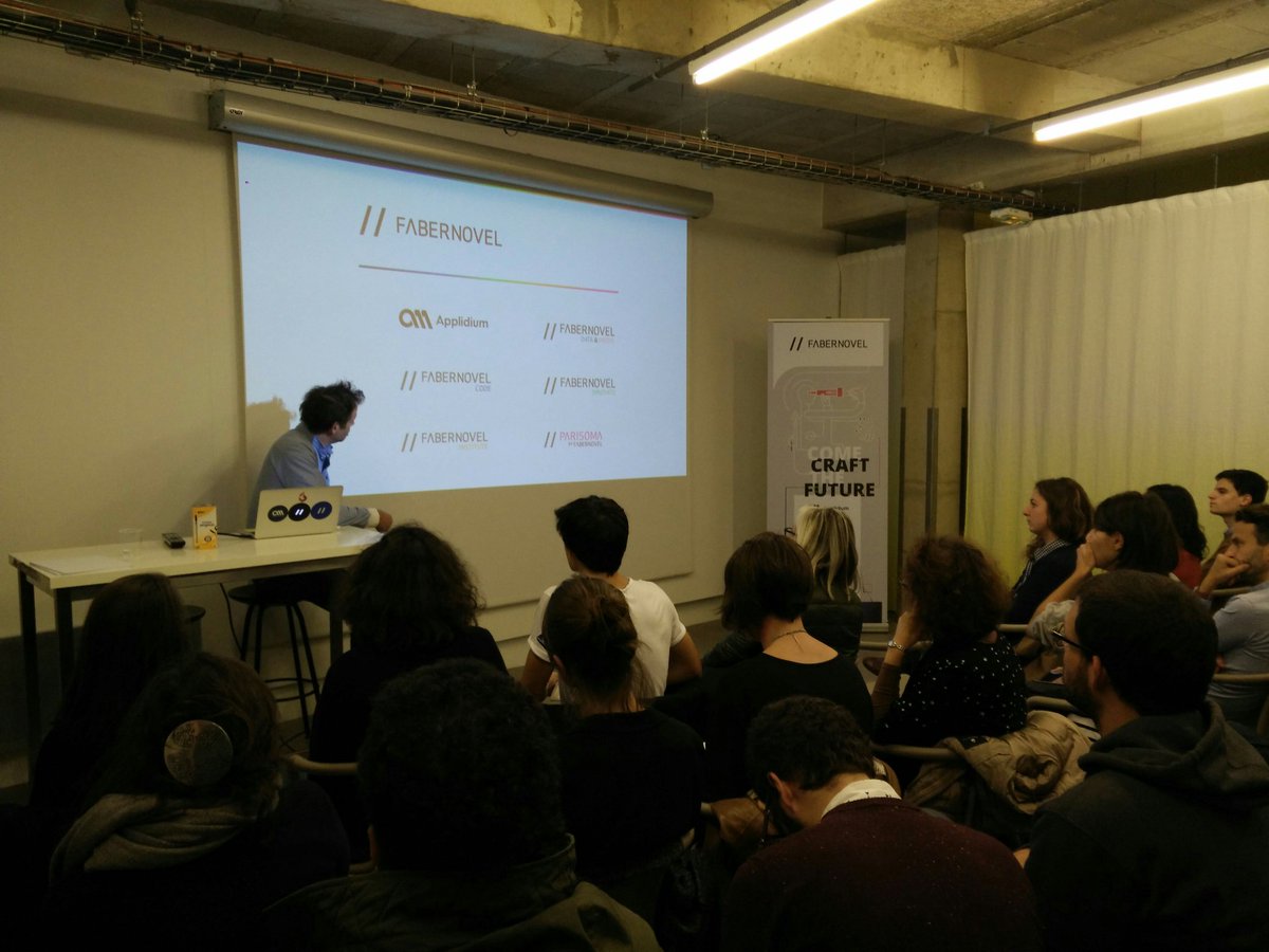 Alexandrobin_'s tweet photo. Soirée #intodesign ✌ @FABERNOVEL cc @fabernovel_code https://t.co/8t5r5M9fFF