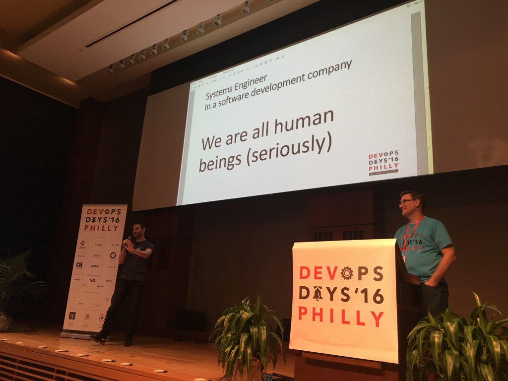 bridgetkromhout's tweet image. Empathy between teams is essential. @OguzPastirmaci #devopsdaysphl