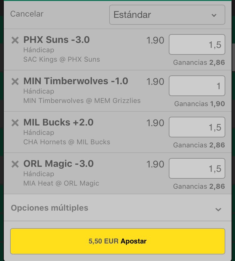 QuiniNba's tweet photo. Dejo los pronósticos para hoy cada uno con su correspondiente stake! 5,5 unidades en juego, una noche para destapar a los cocos de 2016/2017 https://t.co/3seOrLPlat