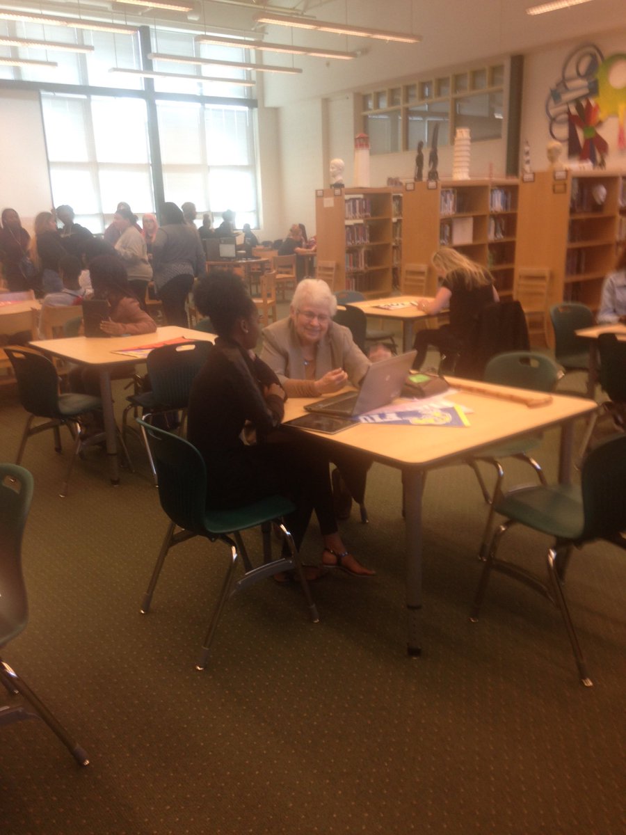 Seniors making future decisions...College Application Day!  Thank you to Penn State and HCC staff for their support!