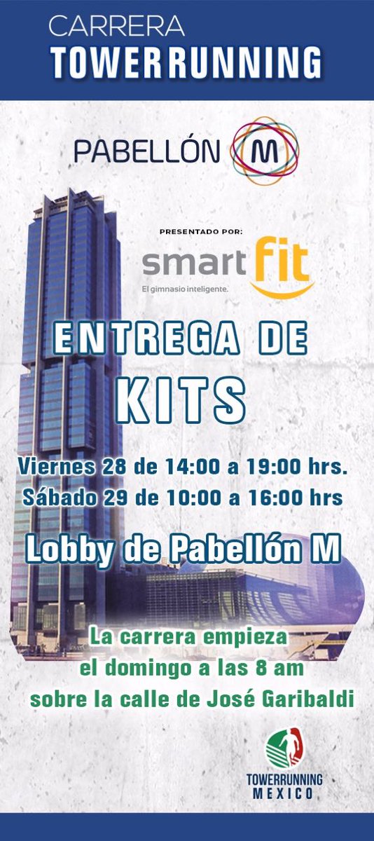 TowerrunningMX's tweet photo. Atentos #towerrunners!! Información para la entrega de kits https://t.co/URmyoYNF8P