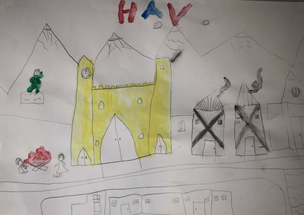 plasglyn's tweet photo. #ysbydolwyd #inspiredby #JanMorris #Hav #imaginarystate #lledychmygol Lluniad gwych gan Bella heddiw / Wonderful drawing by Bella today https://t.co/cGLMgC0a4U