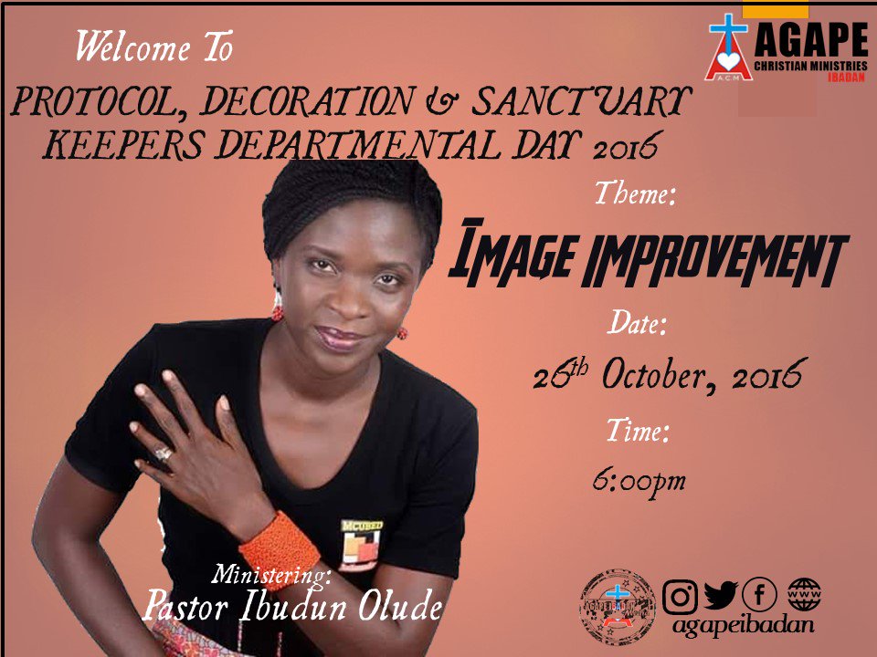 AgapeIbadan's tweet photo. We are glad to receive the ministry of the Holy Spirit through Pastor Ibudun Olude #PstIbudunOlude #ImageImprovement https://t.co/5g4um7dxvc