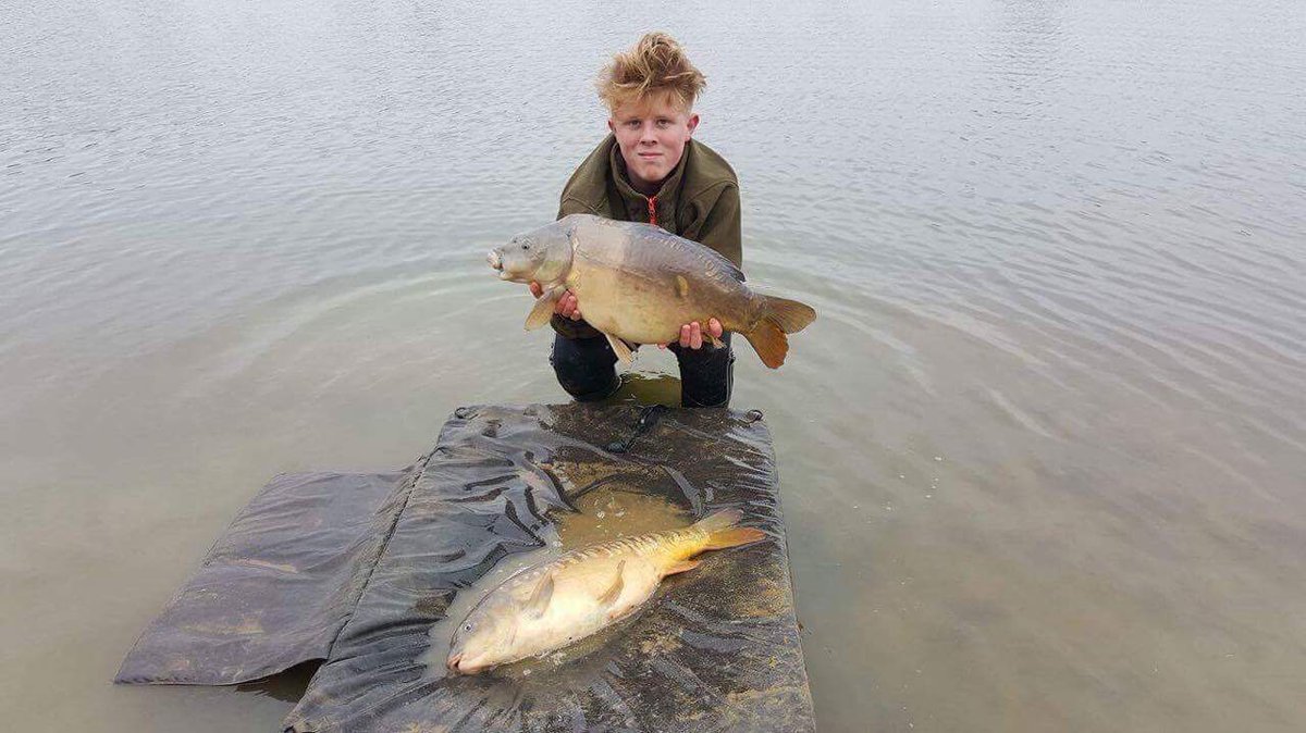 carp_mafia's tweet photo. Junior Team member Leon Taylor had a cracking session banking 14 fish to  over 28lbs qlso in two nights 10× 20's check out our Facebook page https://t.co/5FdFs63irw