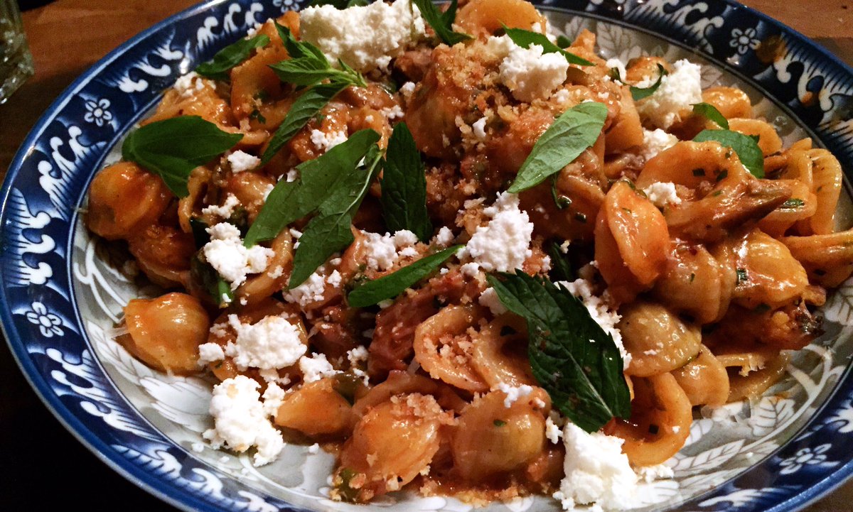 Another fabulous dish at Parm by <a href="/LucillesOyster/">Lucille's Oyster</a>: orecchiette with lamb, cauliflower and ricotta. #montreal #westmount #italian #pasta
