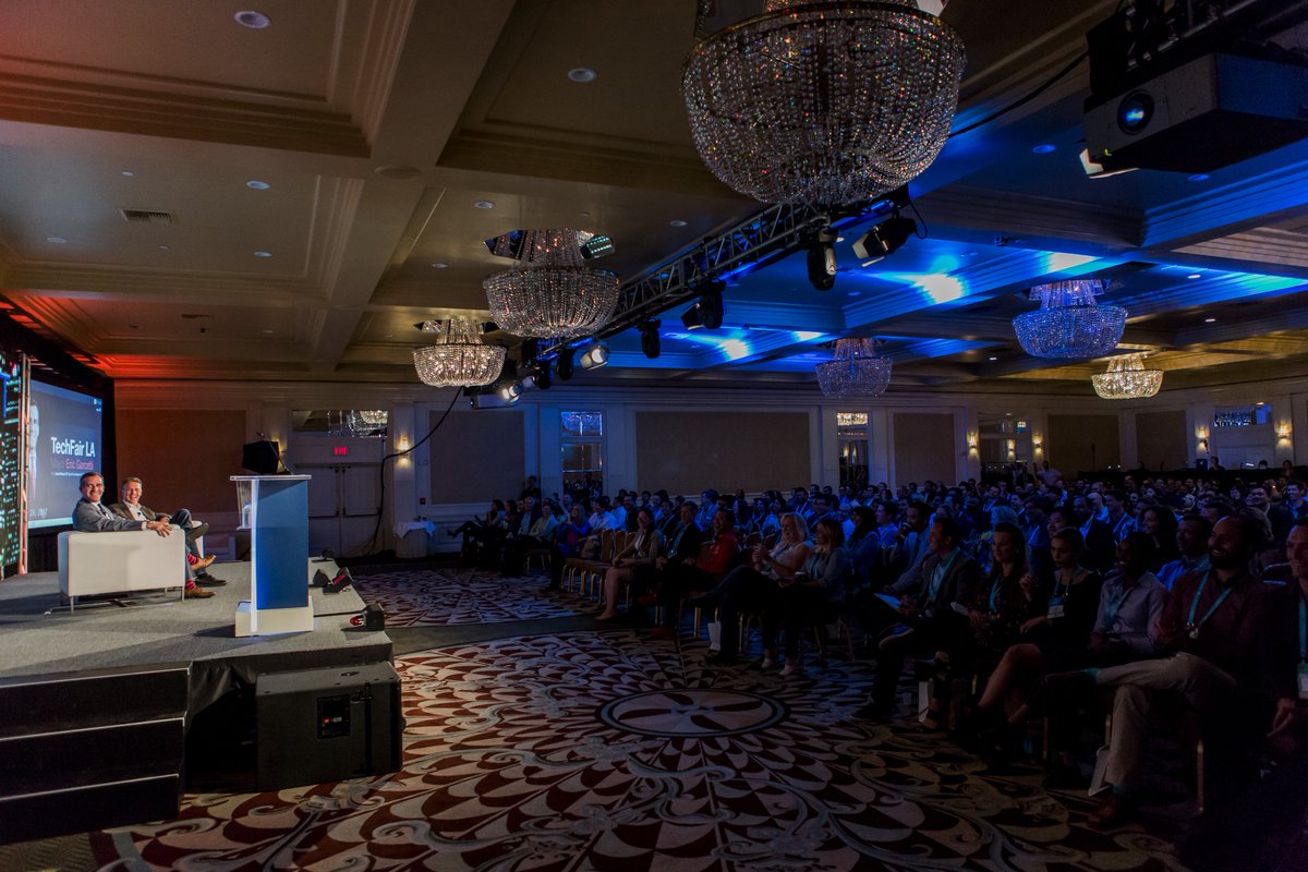 MayorOfLA's tweet photo. Yesterday at #latechsummit, we announced #TechFairLA while discussing the blossoming VC ecosystem developing here. https://t.co/0RtfBpu4wT https://t.co/HyumB1yZ2s