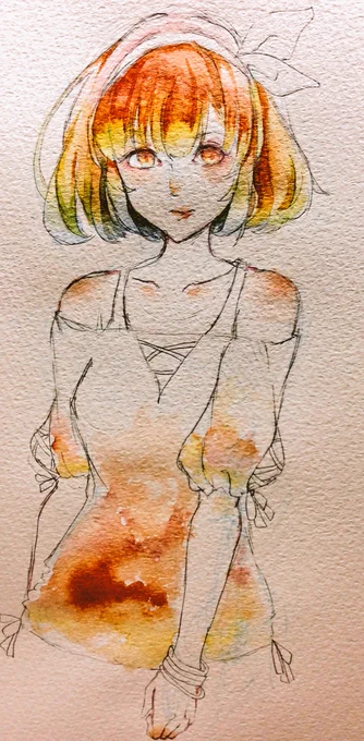 今日の水彩ライフ 