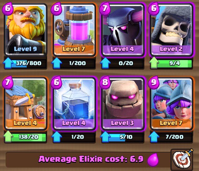 comicbookkoala's tweet photo. Decided to try and play with the most expensive deck I could make. Just 3 crowned someone in the first try. 😂😂😂 #Clashroyale https://t.co/Q1r1EAnf7p