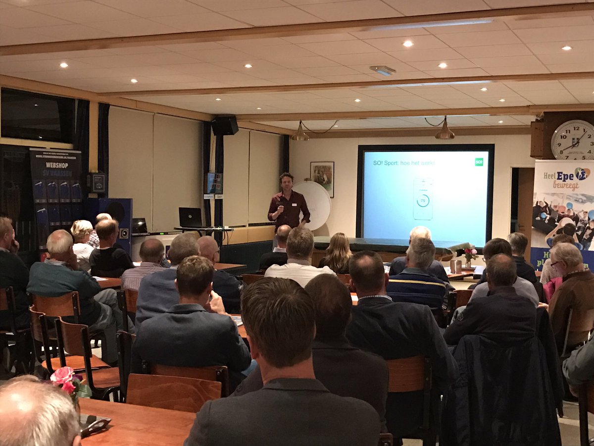 Sportcafé <a href="/GemeenteEpe/">Gemeente Epe</a> van start gegaan! Te gast bij Sv Vaassen. Eerste gedeelte rondleiding en verdienmodel van <a href="/sosportnl/">SO! Sport - NL</a> #HeelEpeBeweegt