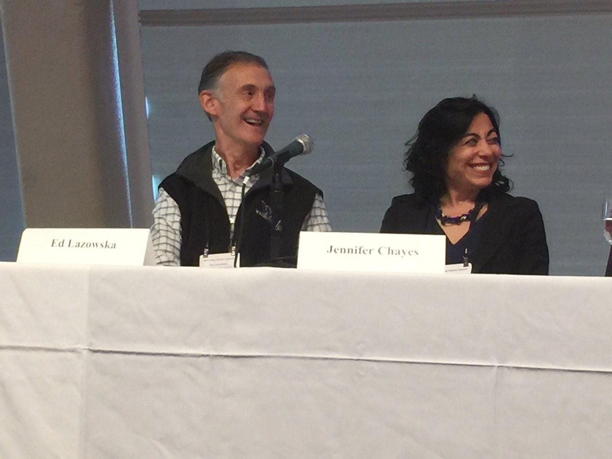 chrismentzel's tweet photo. Pretty exciting to have these two talking about career paths for data-driven researchers at #DSsummit , thanks @lazowska and @jenniferchayes https://t.co/nSpJP3dDI9