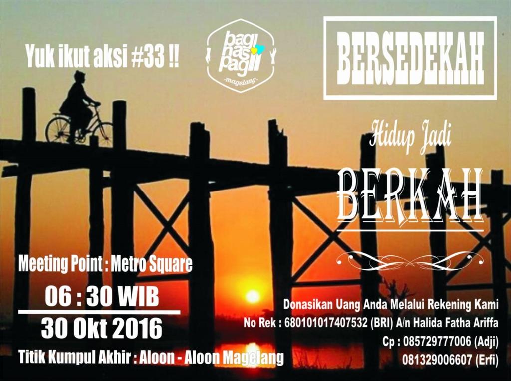 Octanto's tweet image. Mari bersedekah meski cuma sebungkus nasi ...
@baginasipagimagelang
@MenteriSosial
@IDN_Berkarakter
@MagelangKabInfo