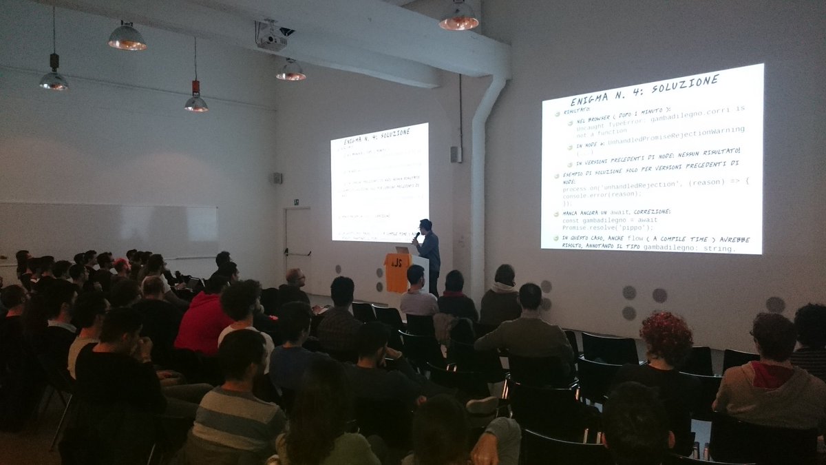 torinojs's tweet photo. Grazie ai nostri fantastici relatori! #jsNight #javascript #torino #coding #reactjs #angularjs e @tlbxcoworking https://t.co/qbszw9jtcK