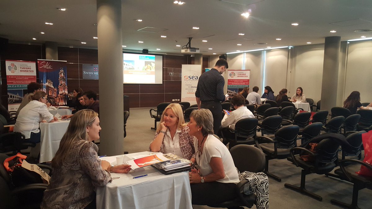 Emora_Franco's tweet photo. Intensa ronda de negocios en el marco del VI Congreso de Turismo Idiomático @sea_idiomas @InproturArg  #Argentina #worldfriendly https://t.co/bHPXuMqX38