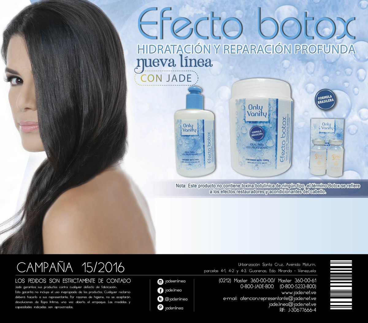 jadenlinea's tweet photo. Productos nuevos que #jadenlinea trae para ti... Búscalos próximamente en Campaña 15. 
Nueva linea para el cabello #efectobotox https://t.co/mh4ND0neHO
