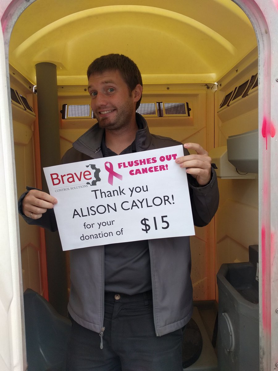 BraveControls's tweet photo. @AlisonCaylor Thank you for your donation and for helping us #flushoutcancer !! https://t.co/pS4DfqwxaT