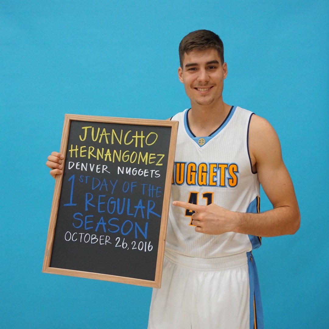nuggets's tweet photo. Welcome to the big time! 

#Nuggets #MileHighBasketball https://t.co/0GJ6nxuYb9