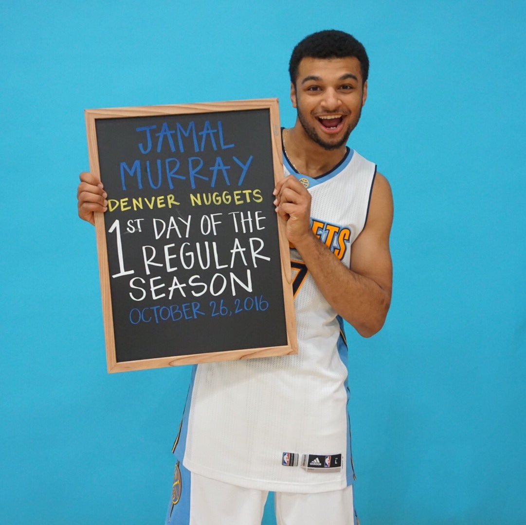 nuggets's tweet photo. Welcome to the big time! 

#Nuggets #MileHighBasketball https://t.co/0GJ6nxuYb9
