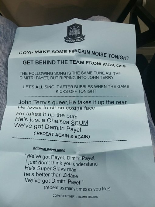 Did anyone else get given this outside the stadium..? Ffs https://t.co/14Ko4Lkdie