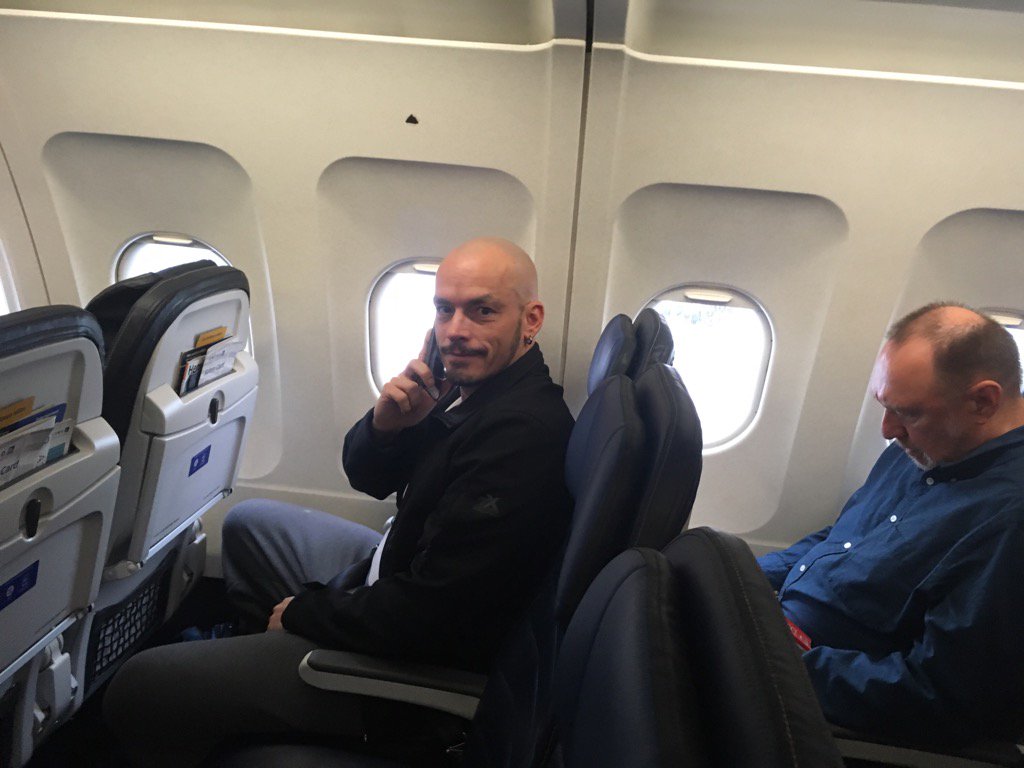 J_Buck51's tweet photo. Chad Barr, @gatewaytech Software Developer student on last flight from #COMMONF16 learning about #ibmi @COMMONug https://t.co/xMs9tIq7wd