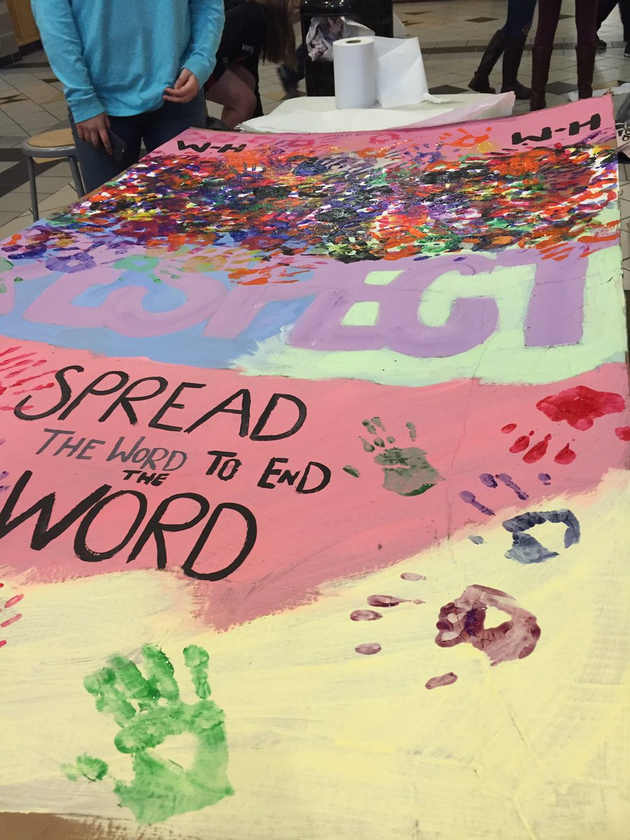 So proud of the students at WH that stamped out the R-word today! Thank you to all who participated - we're one step closer to our goal🐾