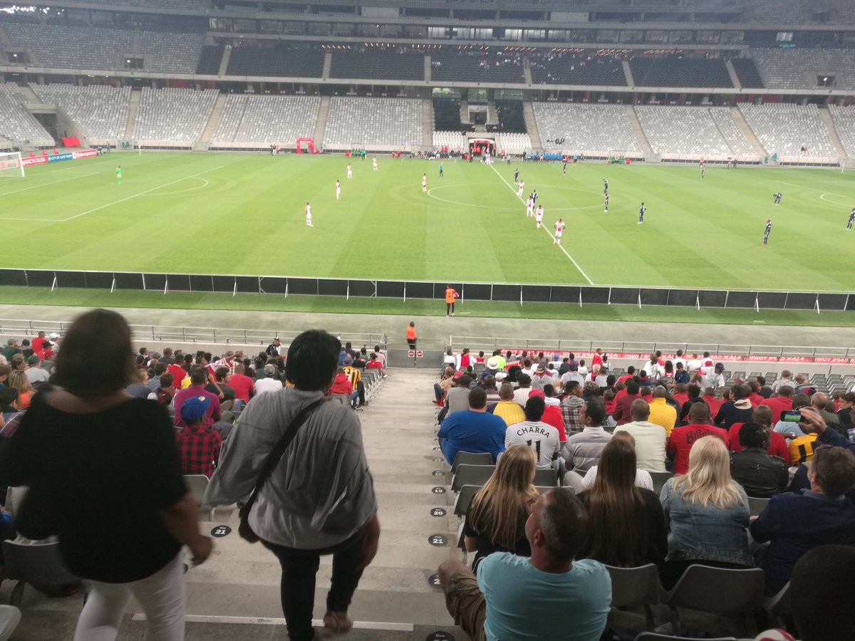 CapeTownSpursFC's tweet photo. #Block116 is full of activity! Ahoo is also here interacting with the fans. #WeAreAjaxCT https://t.co/99wYWvIBsH
