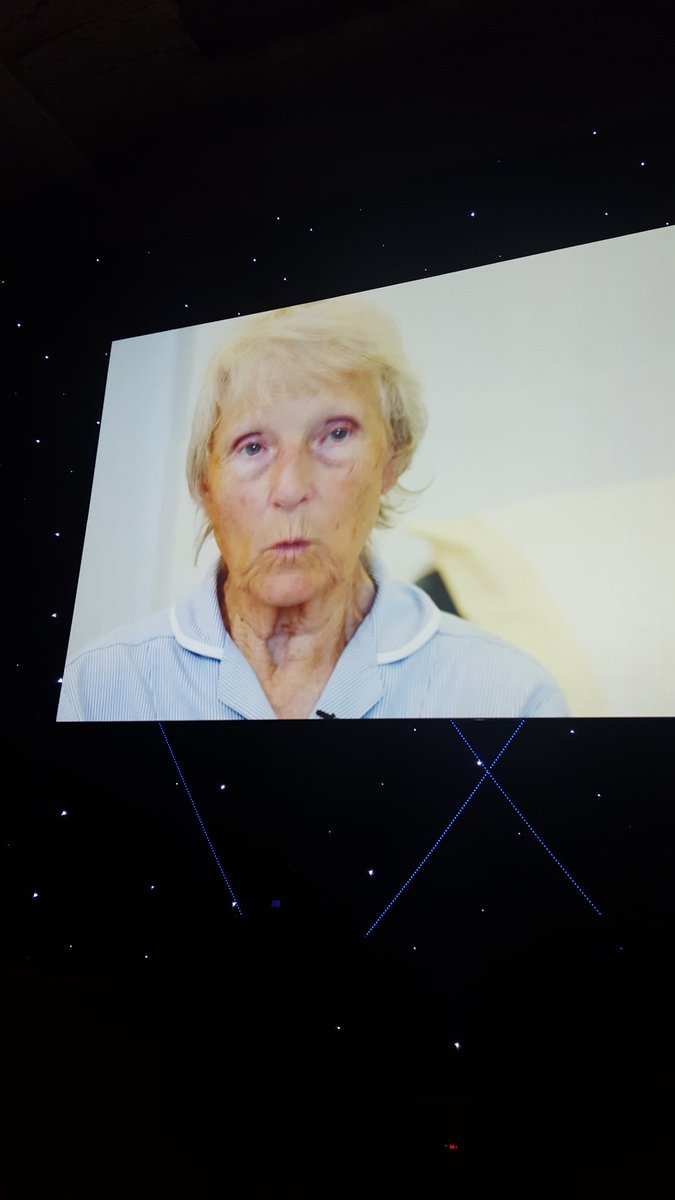 Jenny Turner, the longest serving nurse. What a proud moment to celebrate her dedication and care #NTAwards