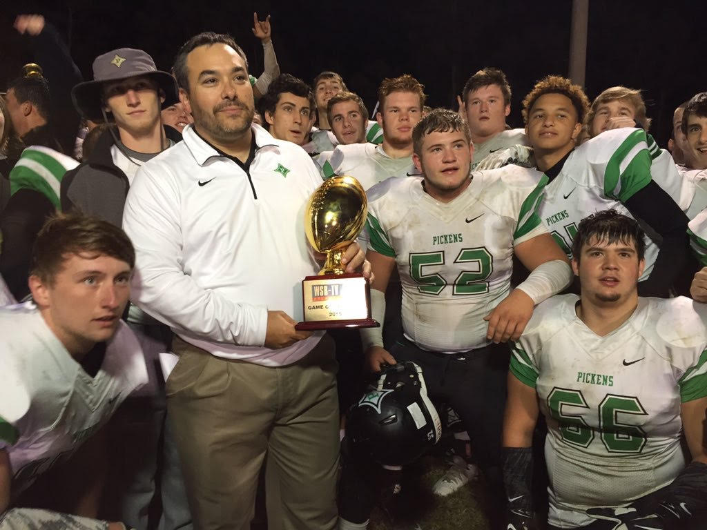 FalconsCR's tweet photo. Congratulations to our @AtlantaFalcons and @Ford Coach of the Week, Chris Parker from Pickens High School! https://t.co/Qswi3rxvHB