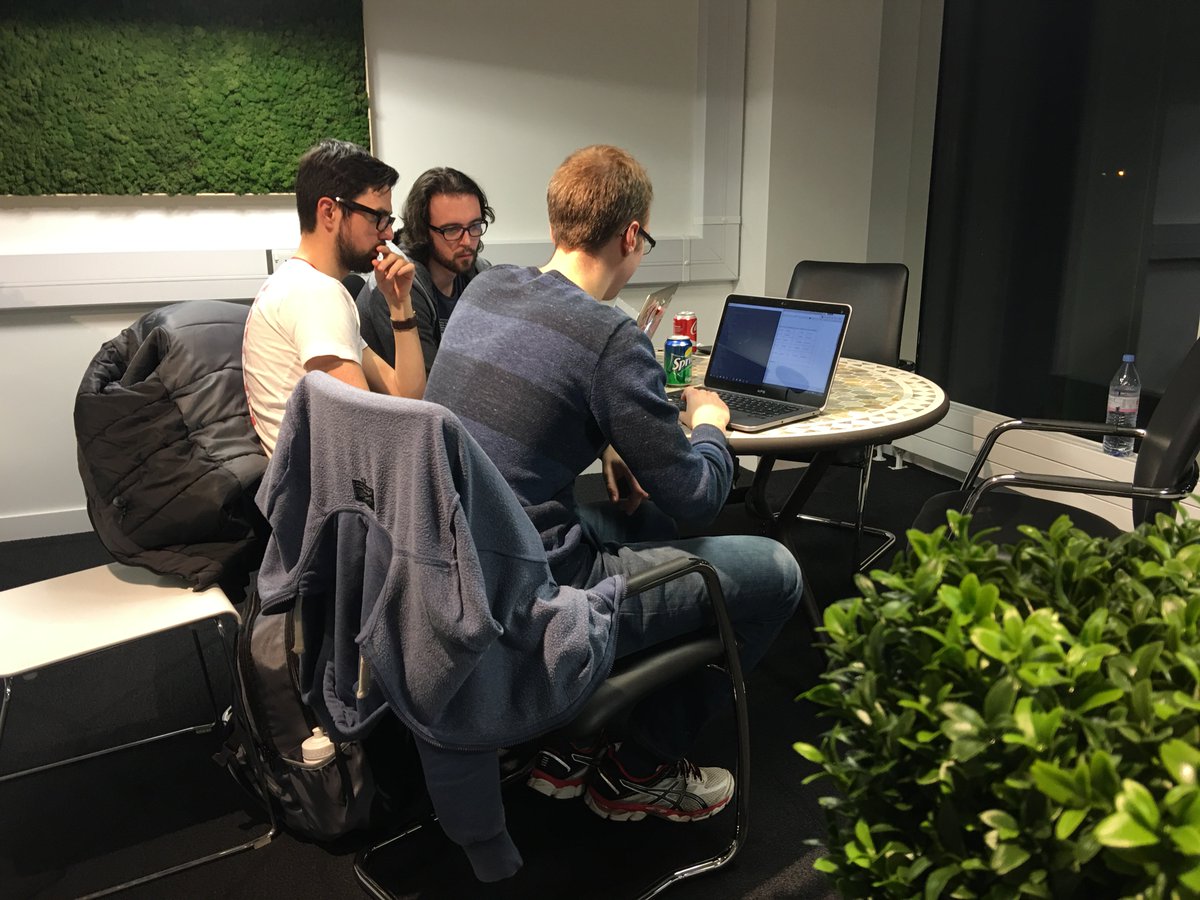 QUBEEECS's tweet photo. #Teams @AllstateNI #AllstateDataHack @QueensUBelfast are undertaking the #challenge in the new Computer Science Building #CSB https://t.co/1y7hPrC6bd