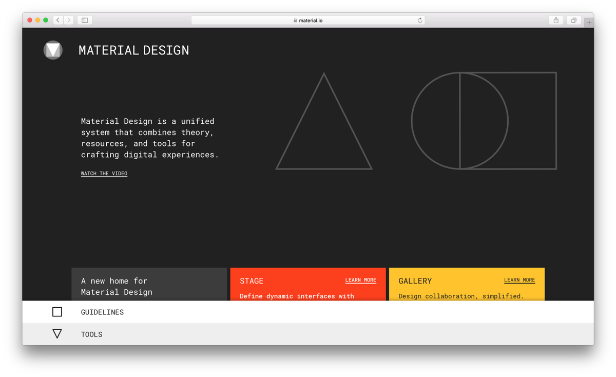 Material Design от Гугла теперь живёт на отдельном сайте, всё в одном месте: описание, гайдлайны и инструменты — amp.gs/T3h7