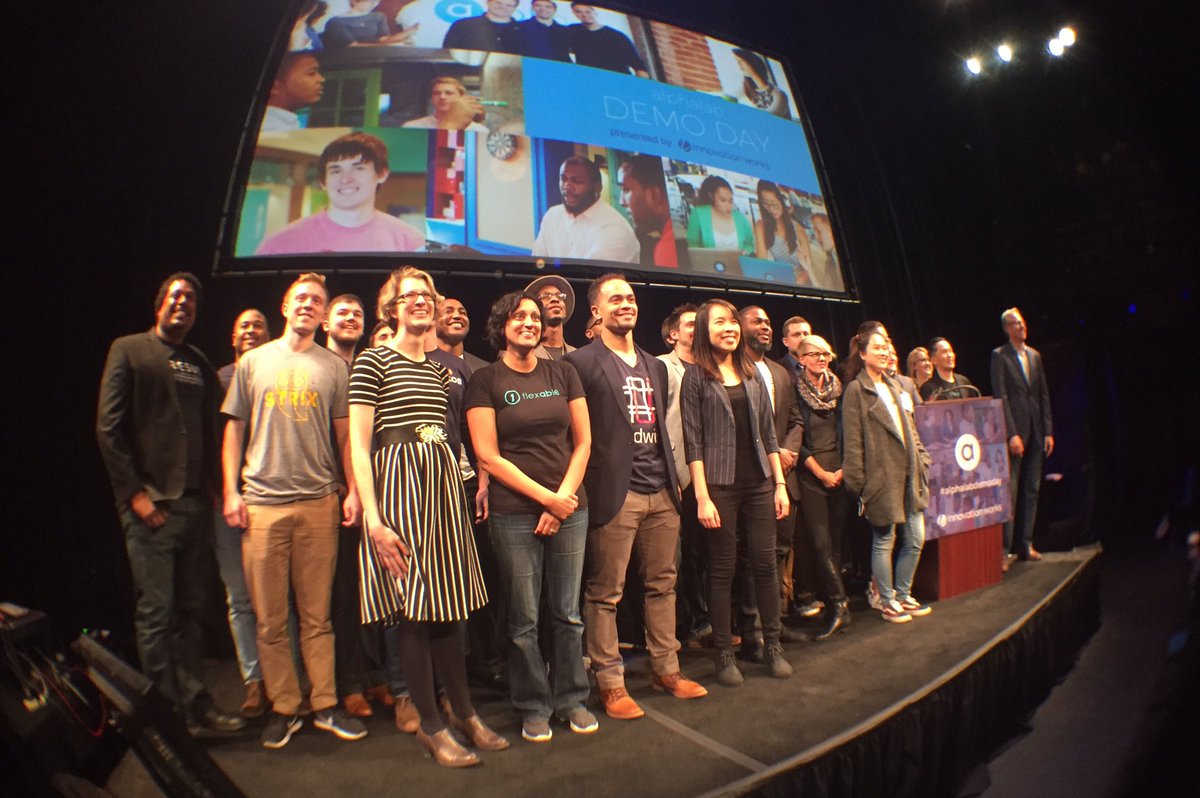 PDMAPittsburgh's tweet photo. That's a wrap! Another @alphalab #demoday is history. What an amazing thing to watch. Best of luck to all the teams! #alphalabdemoday https://t.co/dl8mc0h8vi