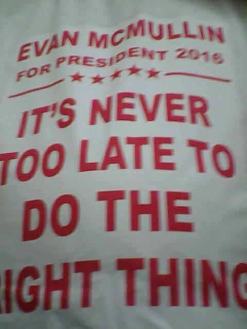 WakeThe_UP's tweet photo. My new T-shirt. #EvamMcMullim
#McMullinFinn2016 #McMullinFinn #DoThRightThing https://t.co/z0N1JhYwEA