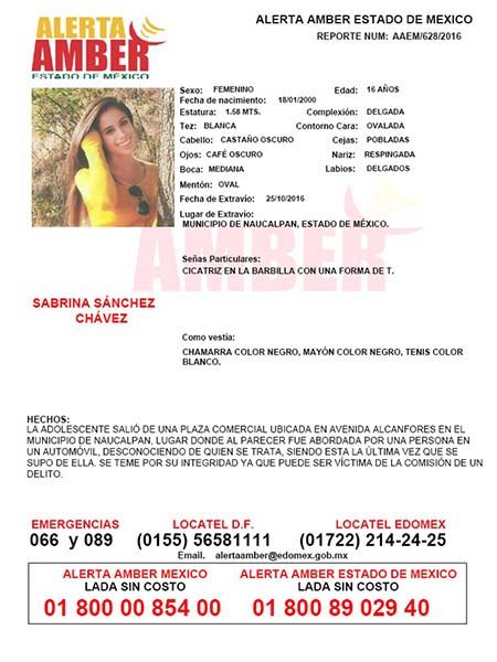 arpaseosbosque's tweet photo. Por favor su ayuda para localizar a Sabrina! https://t.co/Npj03fTpmU