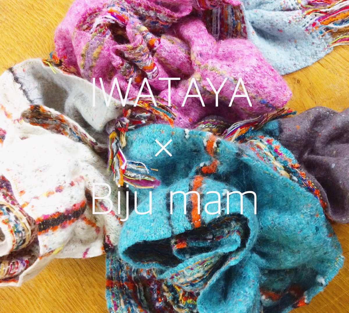 Biju Mam ビジュ マム A Twitter 福岡 80th岩田屋定番コレクション 10 25 10 31の期間限定にて岩田屋定番 コレクションにbiju Mamのシャーリングストールが登場 フランス製のカラフルだけどグレイッシュなオトナカラーのストールを集めました 今から使える冬