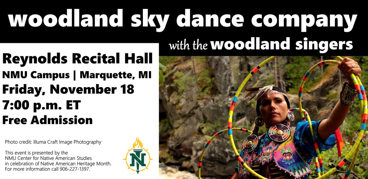 NMU_CNAS's tweet photo. #ShareNMU #HotMoccasins #WildcatNation #HoopDancing Event @NorthernMichU campus in November as part of Native American Heritage month. https://t.co/zWLabu0PEi